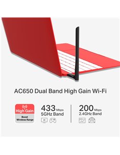 MERCUSYS ασύρματος USB αντάπτορας δικτύου MU6H, AC650, Dual Band, V 1.30