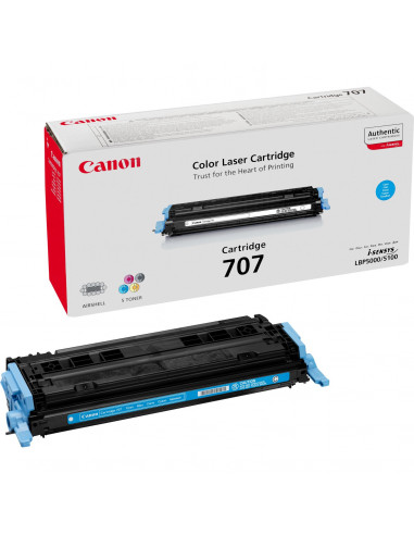 Toner Lasser Canon 707 LBP-5000 All in one Cyan 2.000Pages