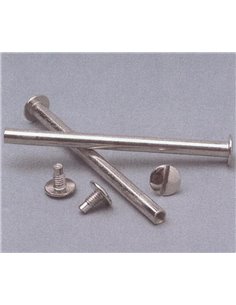 Βίδες ασημί αρσενικές/θηλυκές για μενού 50χιλ. 100 ζεύγη