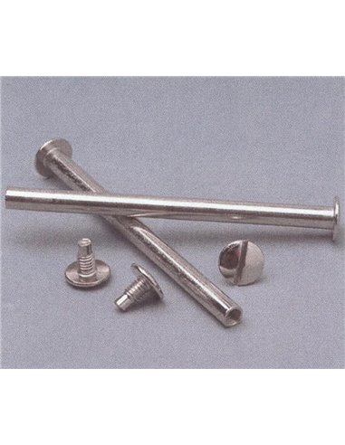 Βίδες ασημί αρσενικές/θηλυκές για μενού 50χιλ. 100 ζεύγη