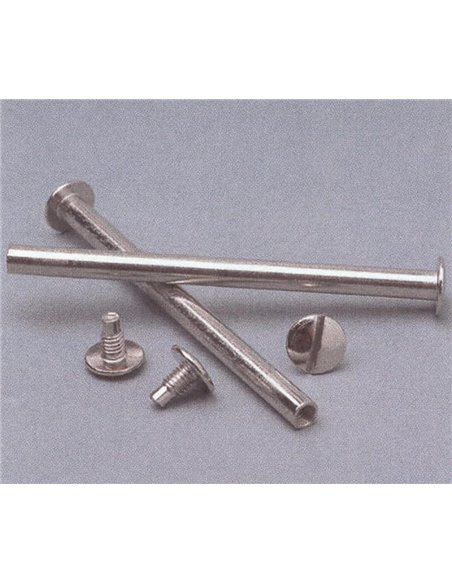 Βίδες ασημί αρσενικές/θηλυκές για μενού 50χιλ. 100 ζεύγη