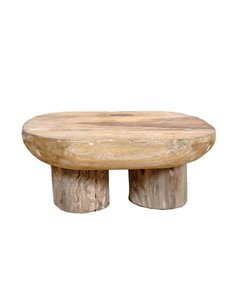 Τραπεζάκι Nextdeco μασίφ ξύλο teak Υ23×28×22εκ.