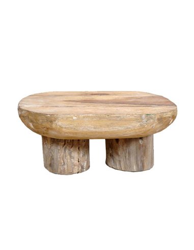 Τραπεζάκι Nextdeco μασίφ ξύλο teak Υ23×28×22εκ.