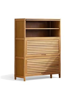 Παπουτσοθήκη 7 επιπέδων Nextdeco μπαμπού Υ106x80x32εκ. μεσαία