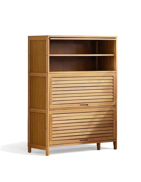 Παπουτσοθήκη 7 επιπέδων Nextdeco μπαμπού Υ106x80x32εκ. μεσαία