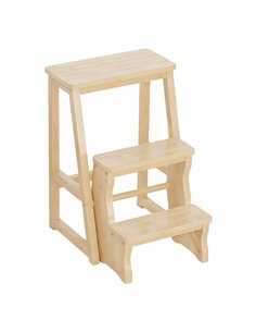 Σκάλα - σκαμπό Nextdeco μπαμπού Υ64x43x57εκ.
