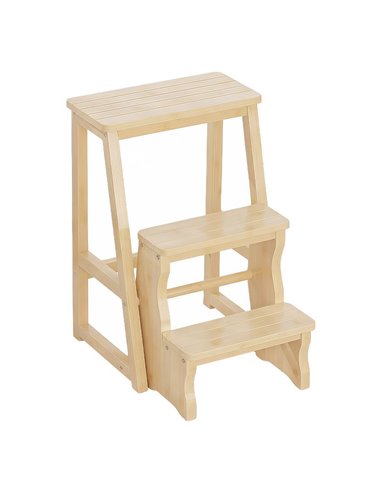 Σκάλα - σκαμπό Nextdeco μπαμπού Υ64x43x57εκ.