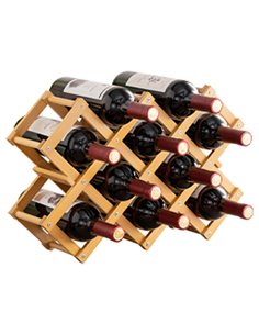 Κάβα κρασιών Nextdeco μπαμπού 10 φιαλών Υ32x48x13εκ.