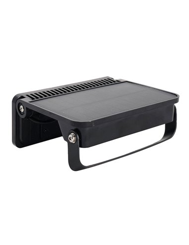 POWERTECH LED ηλιακό φωτιστικό PT-1517 με αισθητήρα κίνησης, 8W, 1800mAh, μαύρο