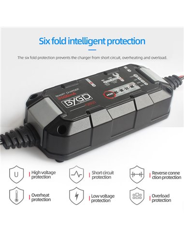 BYGD φορτιστής & συντηρητής μπαταρίας αυτοκινήτου F3500, 6-12V/3.5A