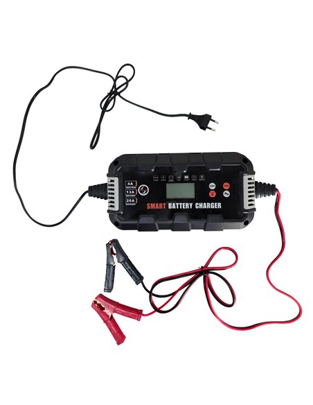 BYGD φορτιστής & συντηρητής μπαταρίας αυτοκινήτου F26000M με οθόνη, 6V/8-24A 12V/4-26A 24V/2-13A
