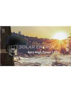 SUNTEK smart ηλιακή κάμερα κυνηγού Mini 900 Pro, PIR, 4G, 30MP/2K, SD, IP65