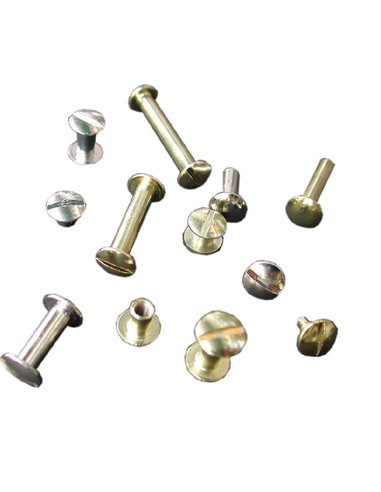 Βίδες χρυσές αρσενικές/θηλυκές για μενού 3.5χιλ. 100 ζεύγη