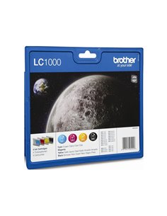 Ink Brother LC-1000VALBP Value Pack  Black, Cyan, Magenta, Yellow - 1700Pgs