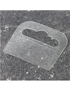 Αυτοκόλλητο πλαστικό κρεμαστάρι με τρύπα 4,4x3,6εκ. για blister (500τεμ)