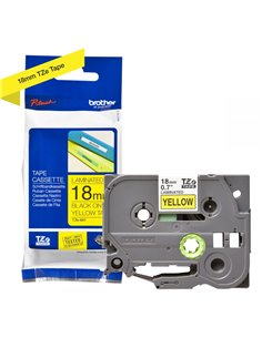 Labelling Tape Cassette Brother TZE-641 18mm Black On Yellow Tape