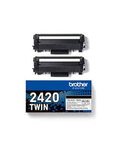 BROTHER TN-2420 BLACK TWIN PACK TONER
