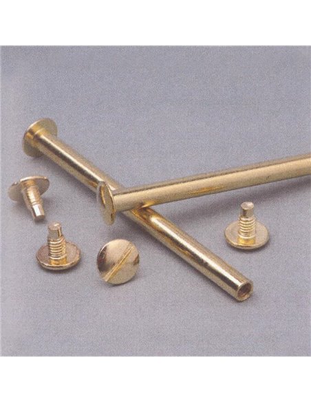 Βίδες χρυσές αρσενικές/θηλυκές για μενού 20χιλ. 100 ζεύγη