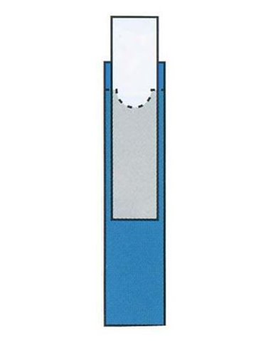 Αυτοκόλλητη θήκη για ετικέτα κλασέρ 7,5x2,5εκ. (100τεμ)