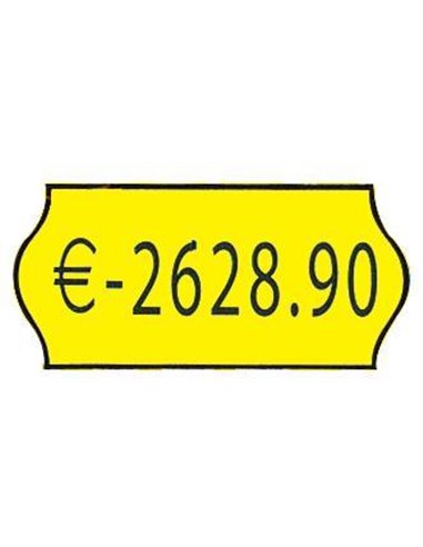 Ετικέτες κίτρινες 26x12mm (1000τεμ./ρολλό)