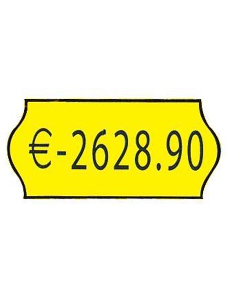 Ετικέτες κίτρινες 26x12mm (1000τεμ./ρολλό)
