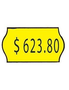 Ετικέτες κίτρινες 22x12mm (1000τεμ./ρολλό)