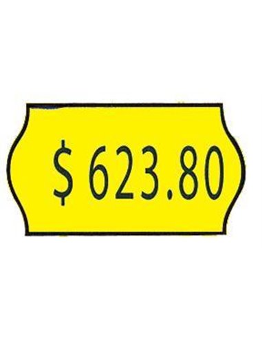 Ετικέτες κίτρινες 22x12mm (1000τεμ./ρολλό)