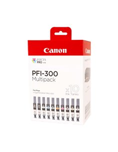 Canon PFI-300 Ink Multipack 10 Colors