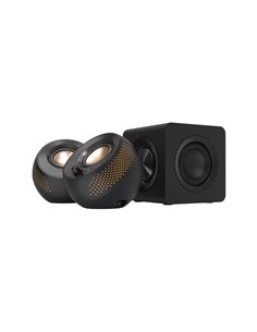Creative Pebble X Plus Bluetooth Ηχεία 2.0 με RGB Φωτισμό και Subwoofer, Ισχύος 30W RMS, Black