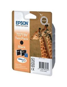 Ink Epson T0711H C13T07114H10 Twin Pack - 2x11,1ml - 2x370Pgs