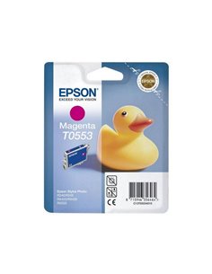 Ink Epson T0553 C13T05534020 Intellidge Magenta - 8ml - 290Pgs with security tags