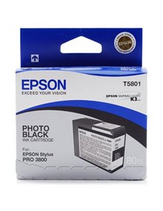Ink Epson T5801 C13T580100 Photo Black - 80ml