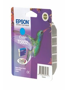 Ink Epson T0802 C13T08024020 Cyan Crtr - 900Pgs