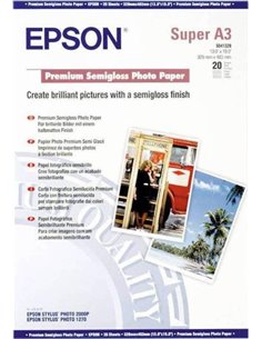 Premium Photo Paper Epson Semi Gloss A3+ 20Shts 251g