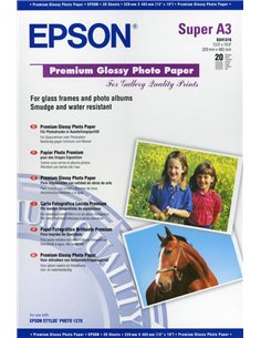 Premium Photo Paper Epson Gloss A3+ 20Shts 255g