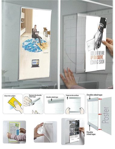 Αυτοκόλλητη θήκη προβολής διάφανη, Α4, οριζόντια