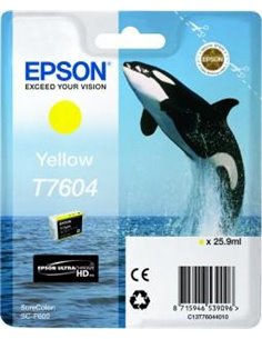 Ink Epson T7604 C13T76044010 Ultrachrome HD Yellow - 26ml