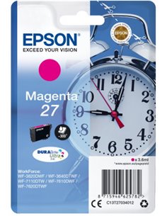 Ink Epson 27 C13T27034010 Magenta Crtr -300Pgs - 3.6ml