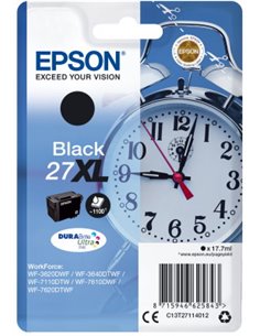 Ink Epson 27XL C13T27114010 Black Crtr -1100Pgs - 17.7ml