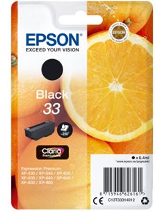 Ink Epson 33 C13T33314012 Claria Premium  Black - 6.4ml