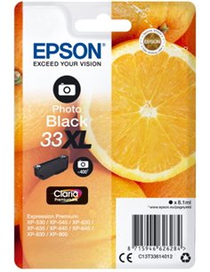Ink Epson 33XL C13T33614012  Claria Premium  Photo Black 8.1ml