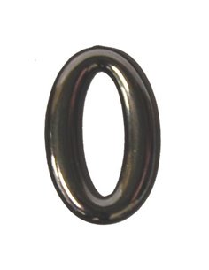 Αριθμός πλαστικός αυτοκόλλητος χρωμίου Ν.0