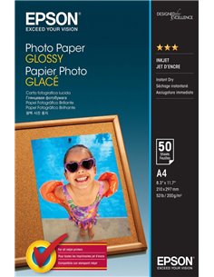Glossy Photo Paper Epson A4 50Shts 200g