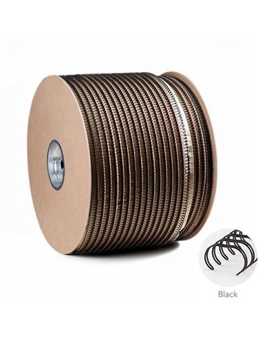 Μεταλλικό σπιράλ βιβλιοδεσίας πομπίνα μαύρο 3/4" 2:1