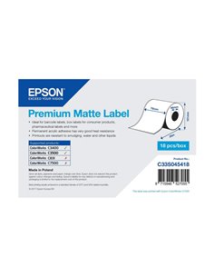 Premium Matte Label Paper Roll Epson (76mm x 35m) 470g