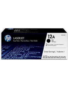 Toner Laser 12A HP LJ 1010 Ultraprecise Black Dual Pack