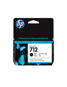 HP 712 38-ml Black DesignJet Ink Cartridge