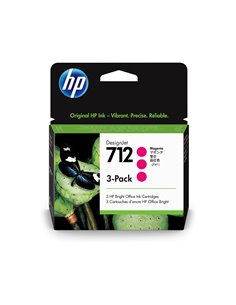 HP 712 3-Pack 29-ml Magenta DesignJet Ink Cartridge