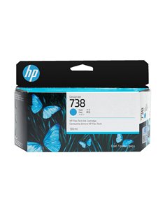 HP 738 130-ml Cyan DesignJet Ink Cartridge