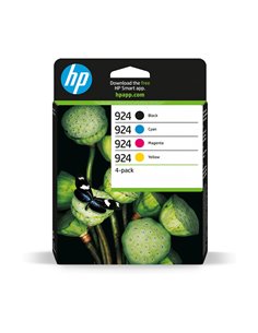 HP 924 CMYK Original Ink Cartridge 4-Pack